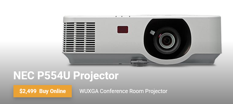 NEC P554U 3LCD Projector Specs