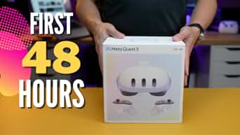 نظارة اوكلس 3 الواقع المختلط | Oculus Quest 3 GB All-In-One Virtual Reality Headset (VR) - White