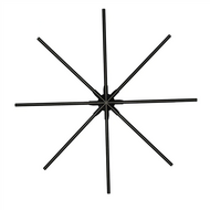 مروحة هولوجرام إعلانية هولوجرام ثلاثية الأبعاد مقاس 100 سم