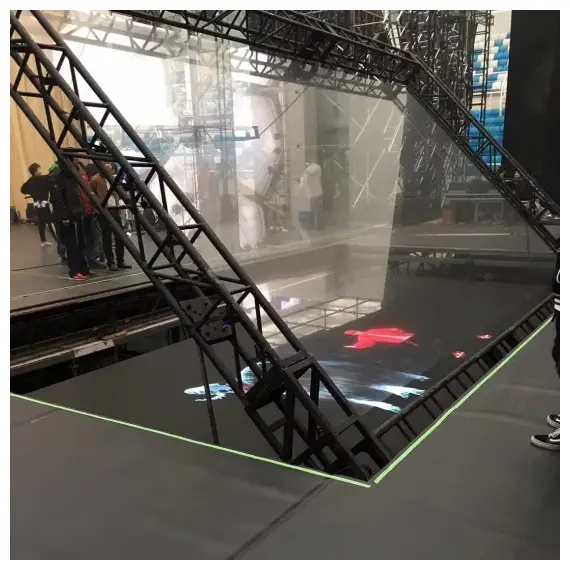 ستيكر هولوجرام شفاف قابل للطى 12 متر فى متر ونص